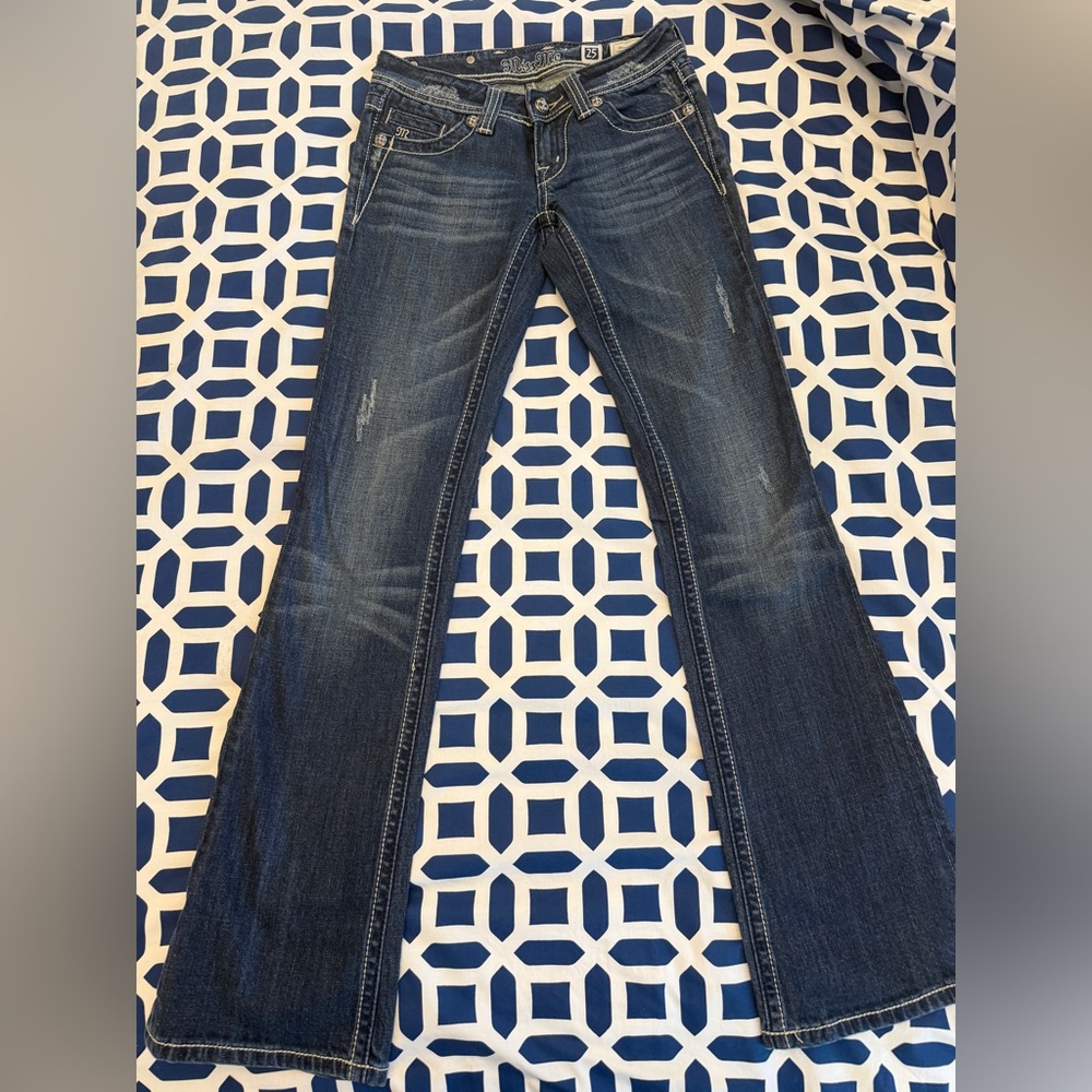 Miss Me Women’s Dark Blue Boot cut Leg Jeans